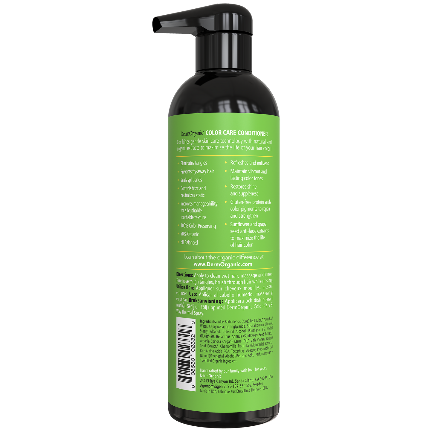 DermOrganic Sulfate-Free Color Care Conditioner, 17 oz.