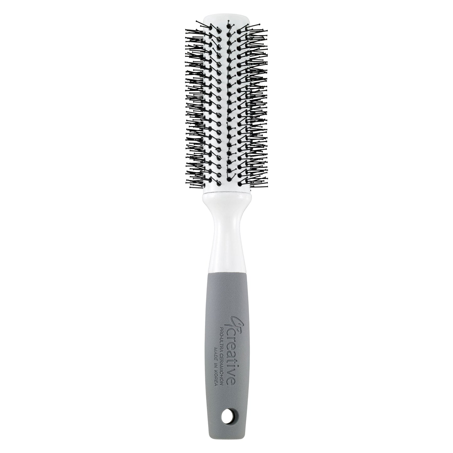Solid Round Barrel Nylon Bristle  Hair Brush