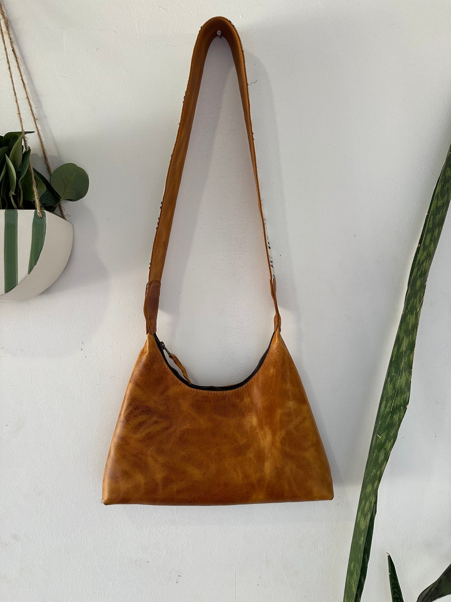 Rango Purse - Tan and White Stripe