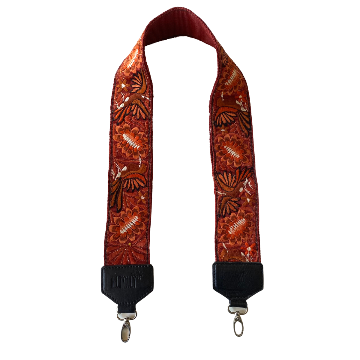 Leather Vintage Upcycled Purse | Camera | Guitar Strap - Guatemala