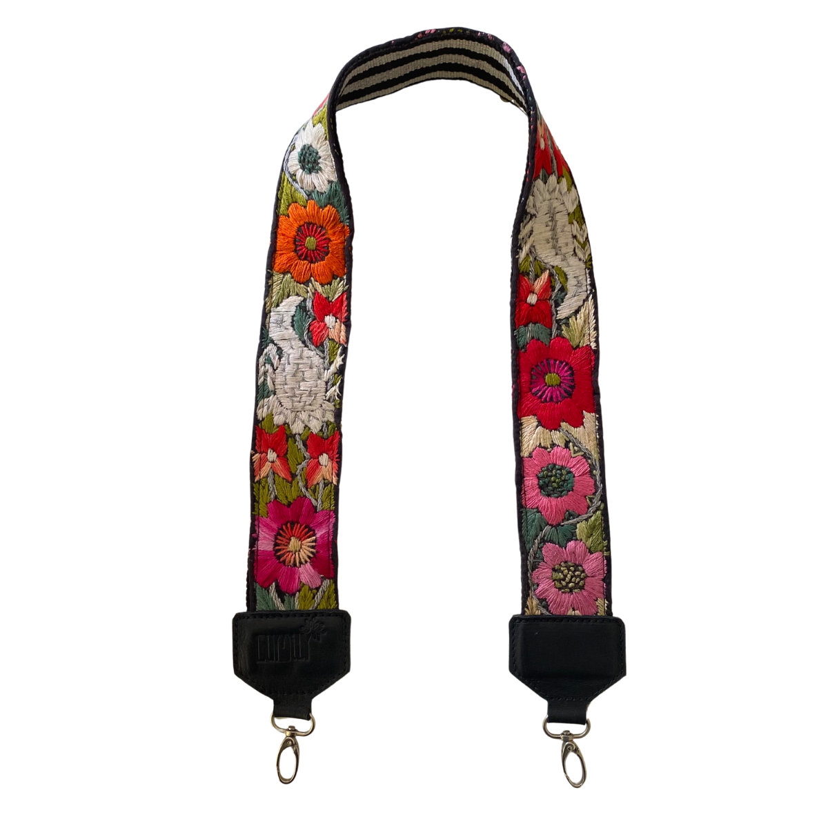 Leather Vintage Upcycled Purse | Camera | Guitar Strap - Guatemala