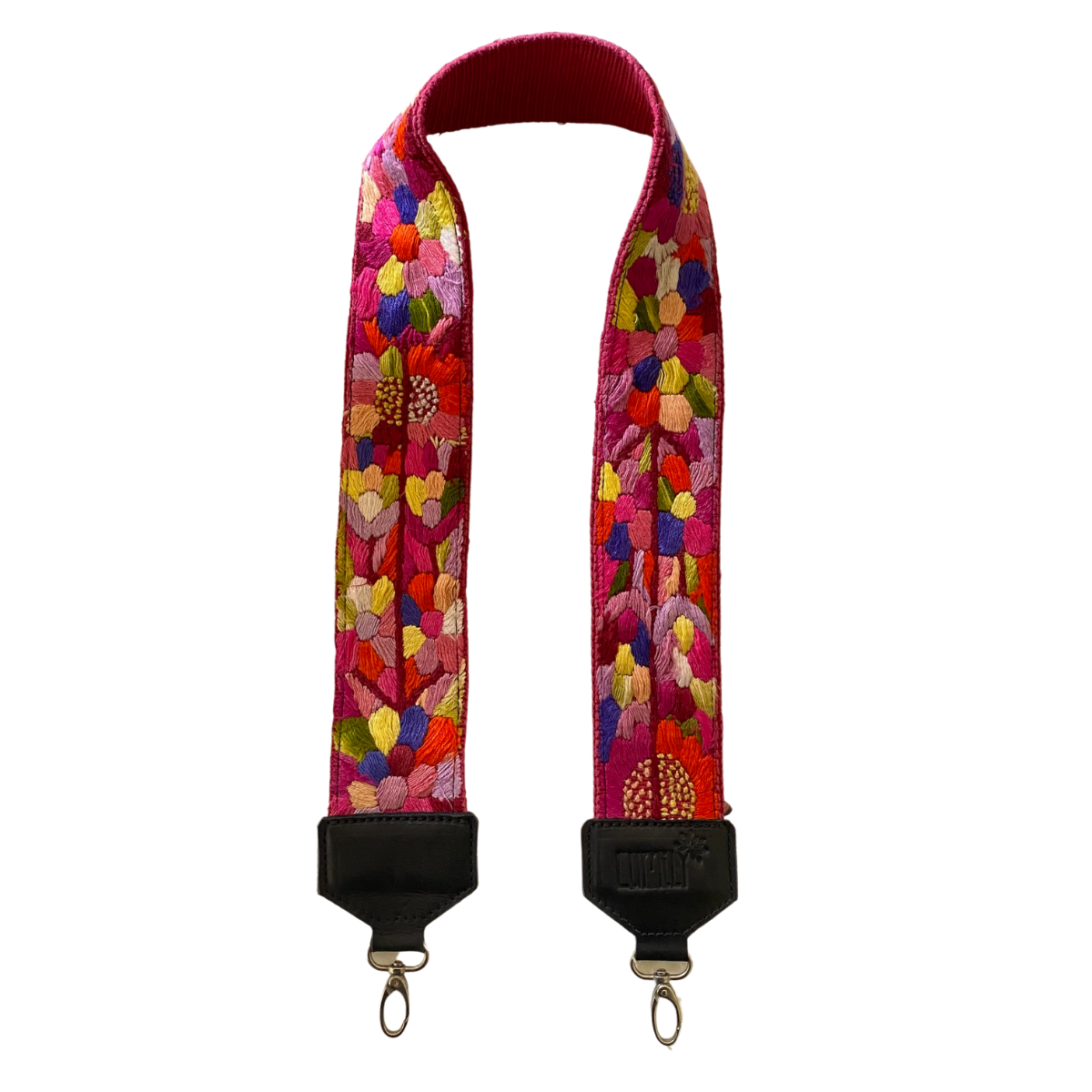 Leather Vintage Upcycled Purse | Camera | Guitar Strap - Guatemala