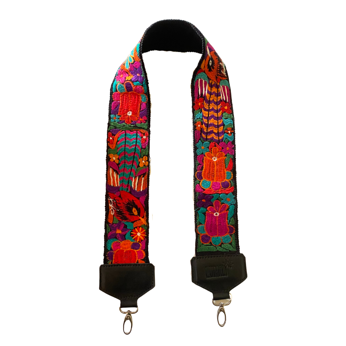 Leather Vintage Upcycled Purse | Camera | Guitar Strap - Guatemala