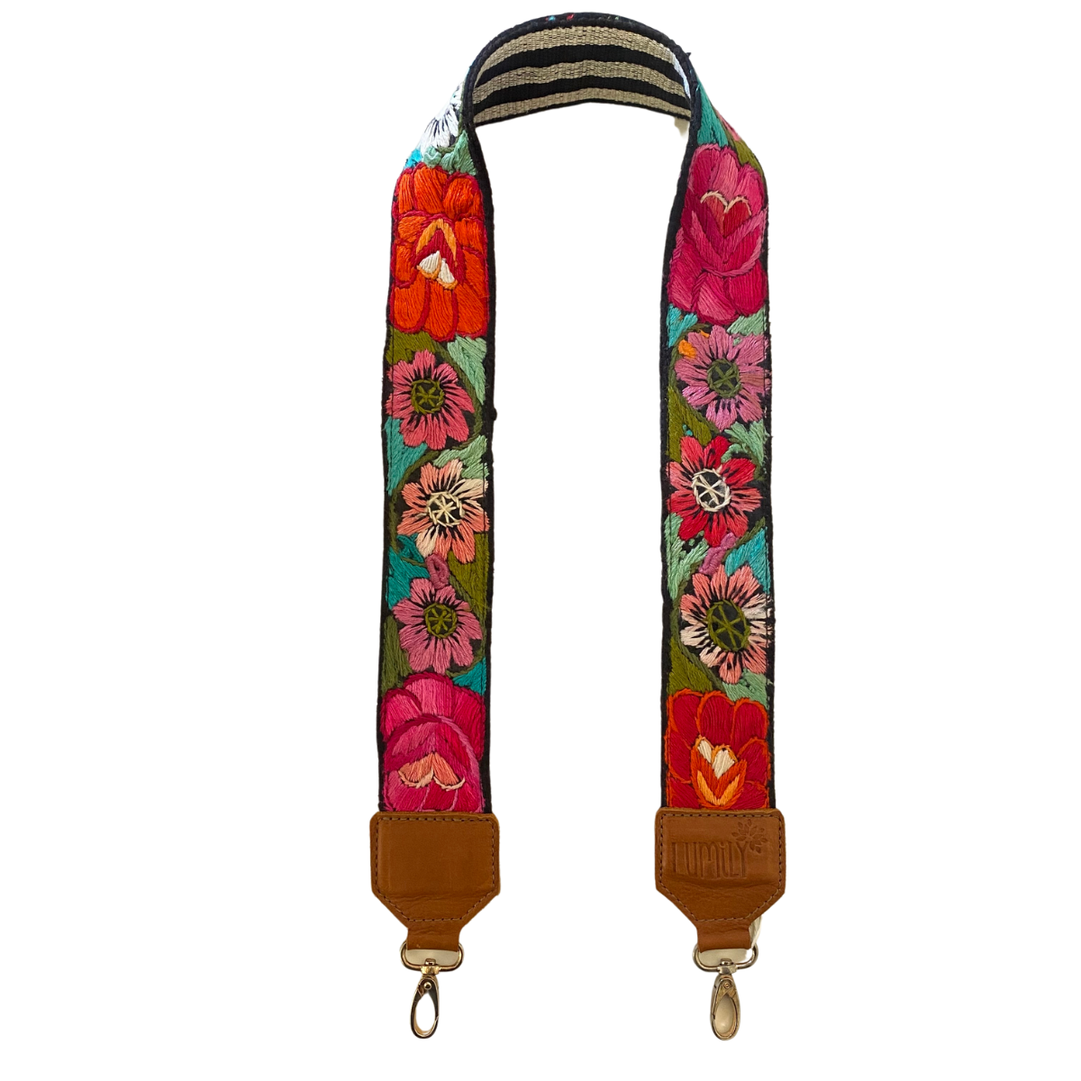 Leather Vintage Upcycled Purse | Camera | Guitar Strap - Guatemala