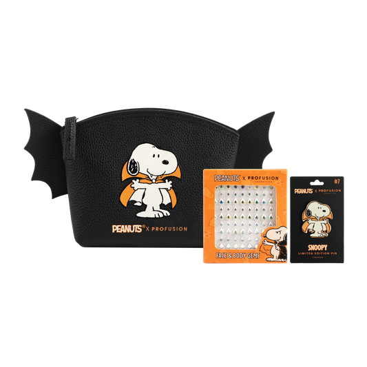 Peanuts Halloween | Count Snoopy Cosmetic Bag Set with Gems - Osadia Concept Store