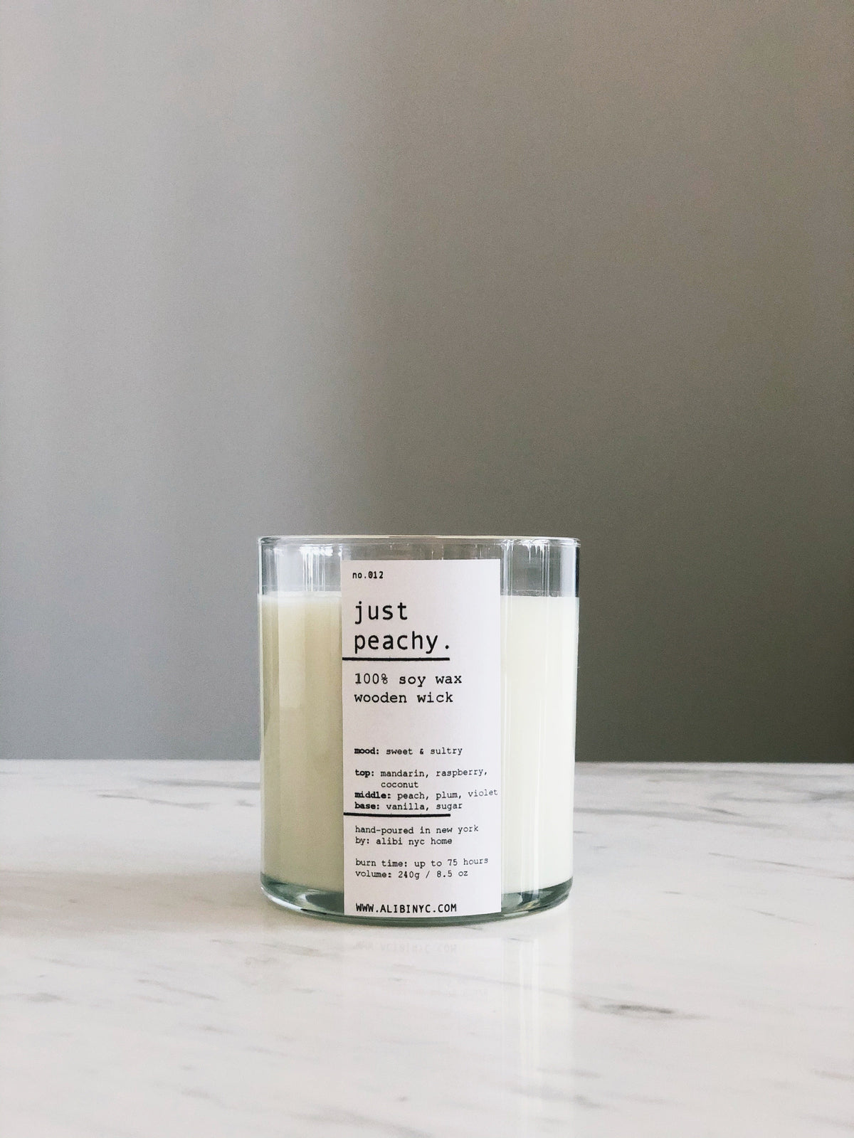 JUST PEACHY | 100% SOY WOODEN WICK CANDLE