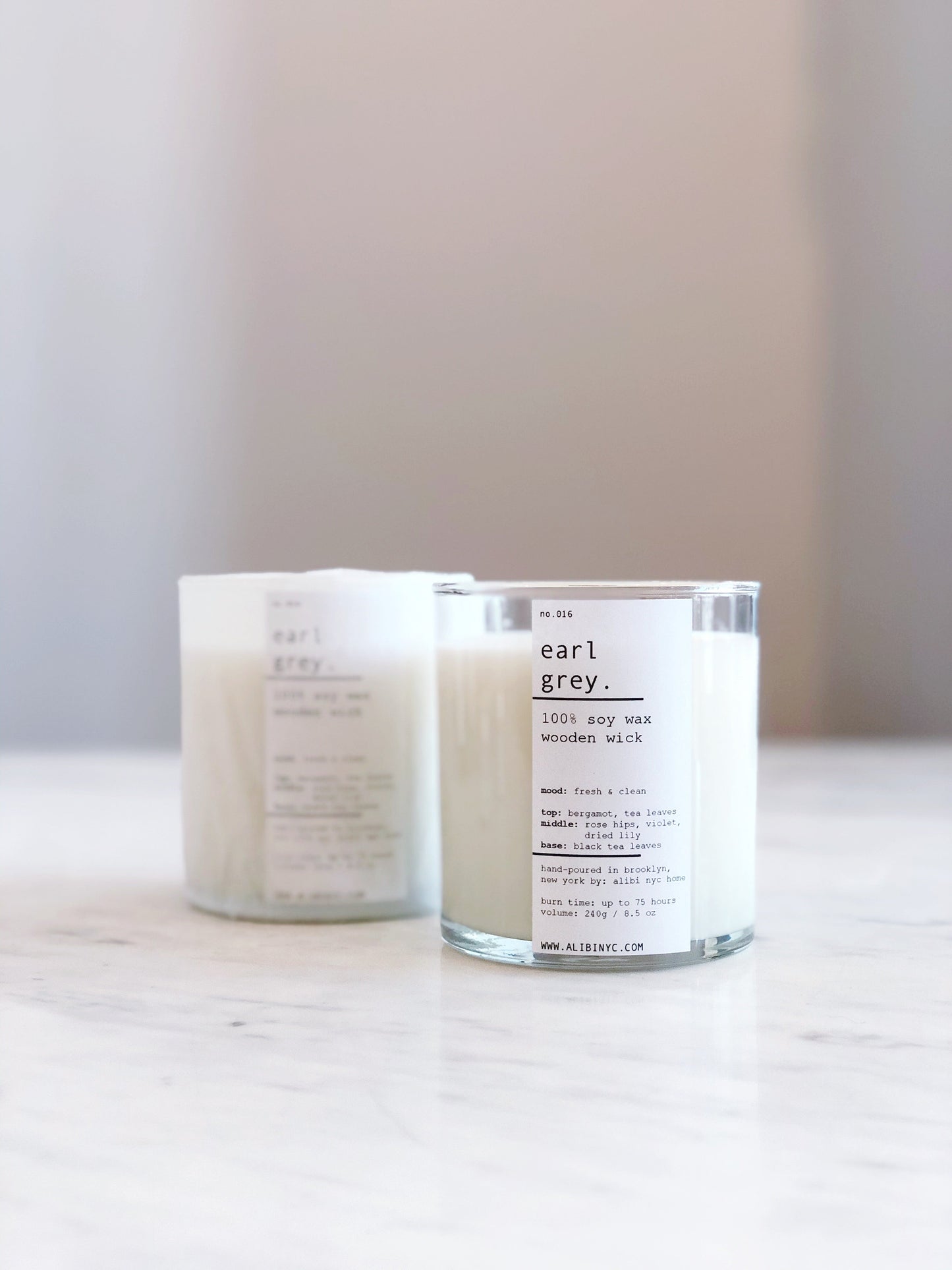 EARL GREY | 100% SOY WOODEN WICK CANDLE