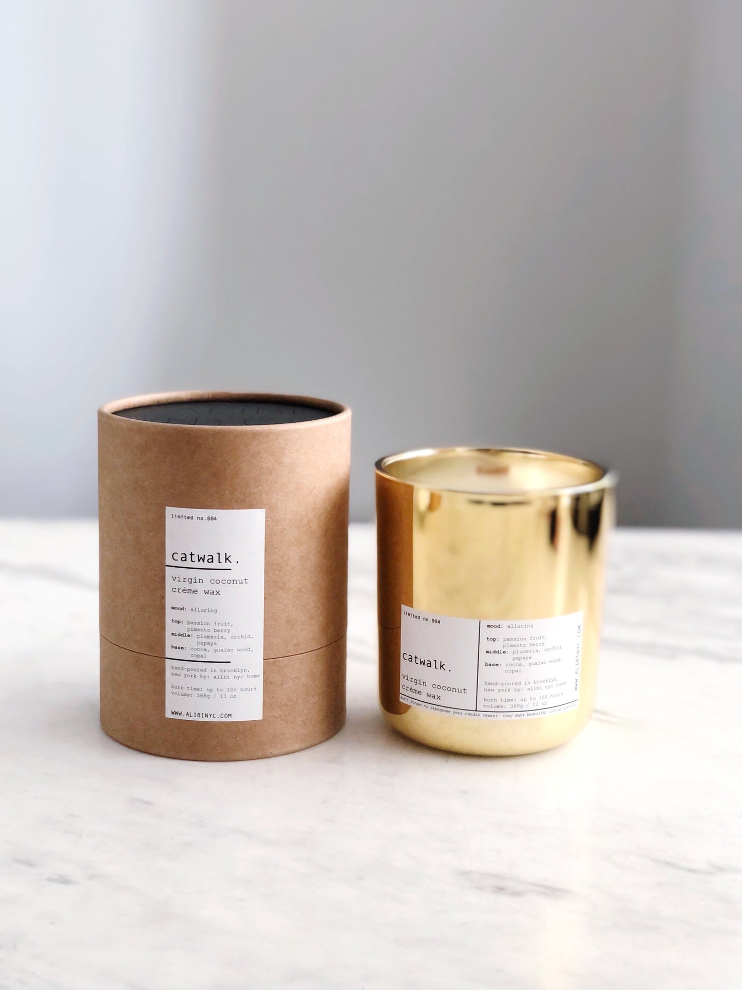 CATWALK | VIRGIN COCONUT CRÈME WAX & WOODEN WICK CANDLE