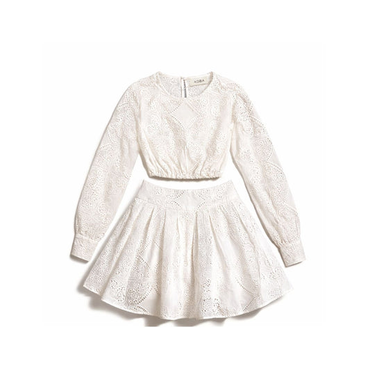 The Roselle White Cotton Set