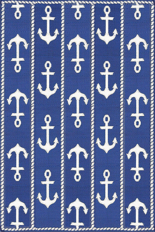 Anchor Blue & White