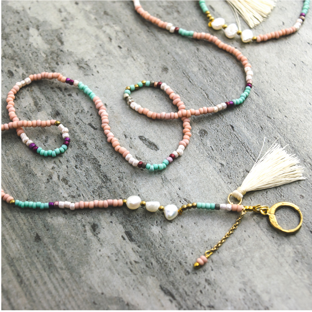 Cindy Bead & Tassel Sunglass Chain - Thailand