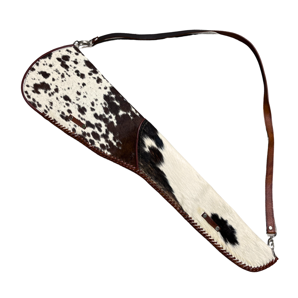 Cowhide Leather Rifle Scabbard / Shotgun Sleeve - Speckled Brown - Osadia Concept Store