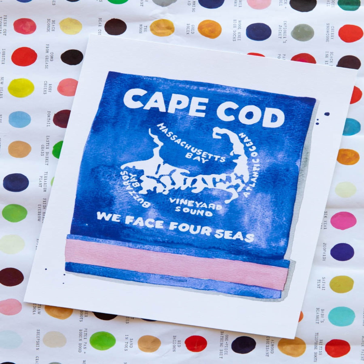 Cape Cod Matchbook Art Print - Osadia Concept Store