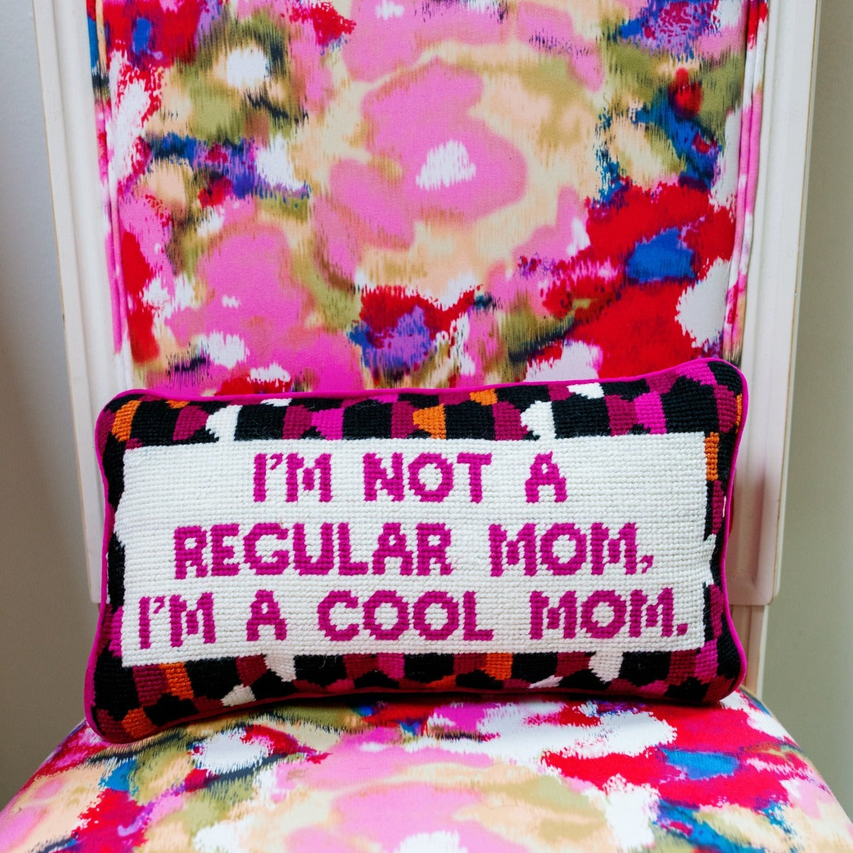 Cool Mom Needlepoint Pillow - Osadia Concept Store
