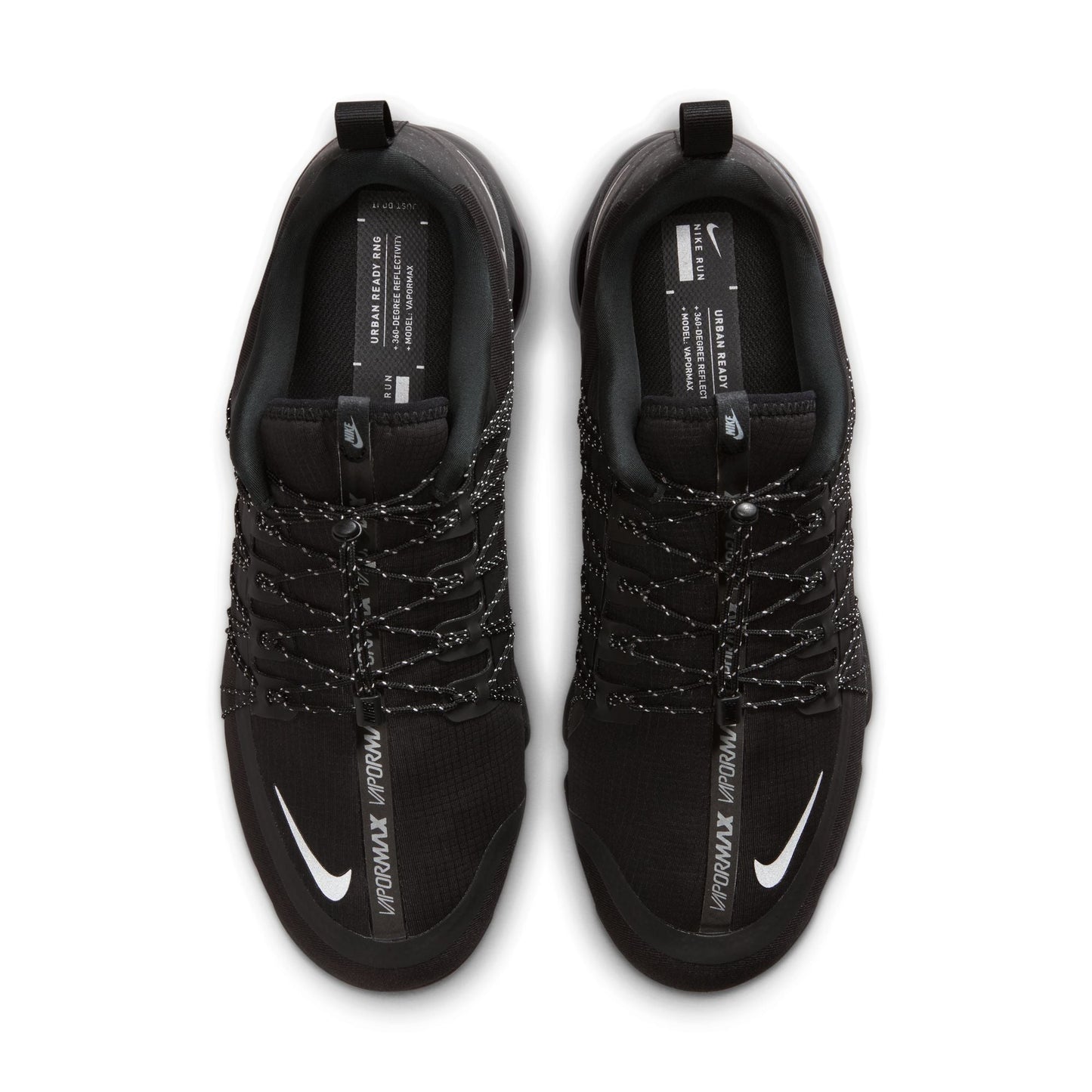 Nike Mens Air Vapormax Run Utility Black/Reflect Silver-Black-Black