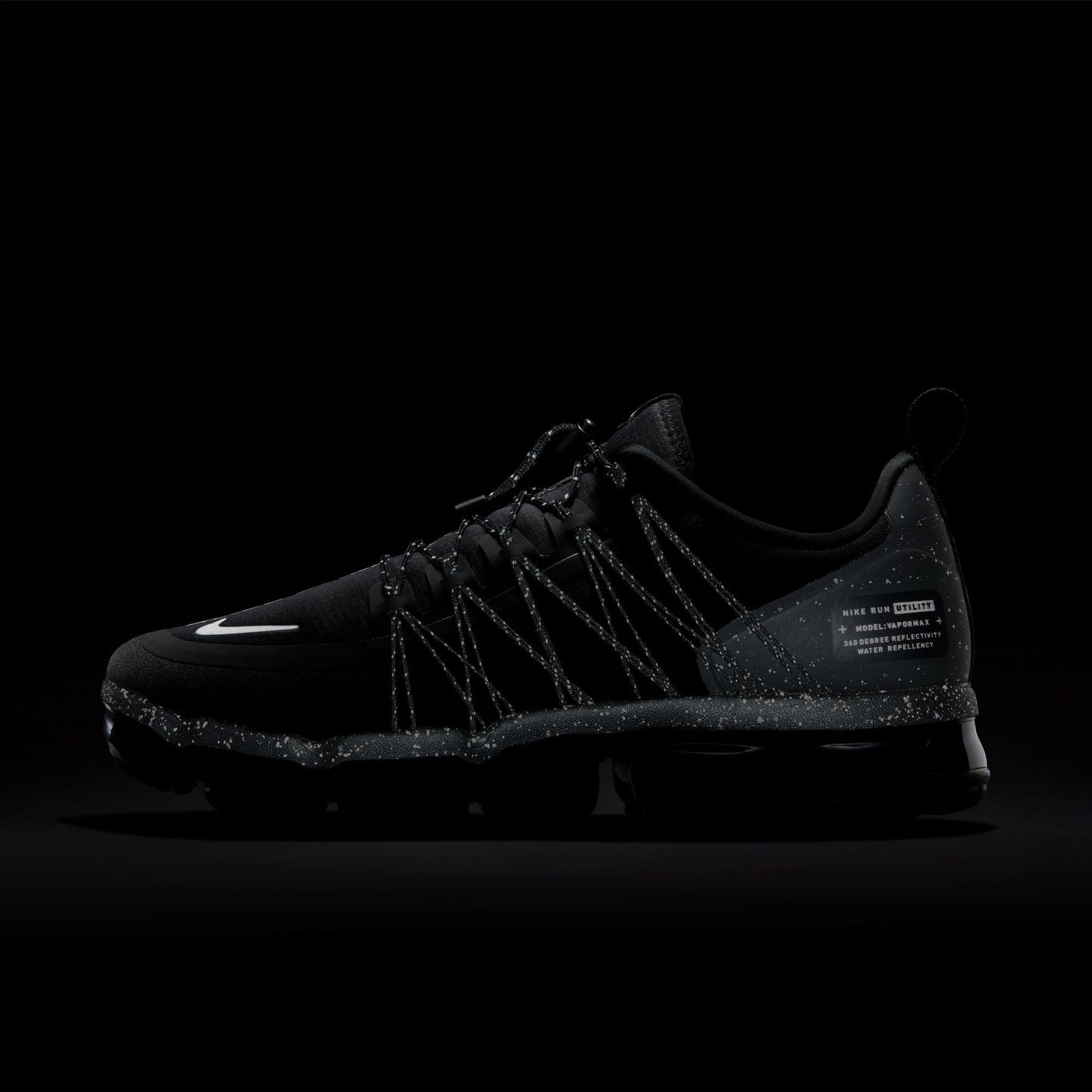 Nike Mens Air Vapormax Run Utility Black/Reflect Silver-Black-Black