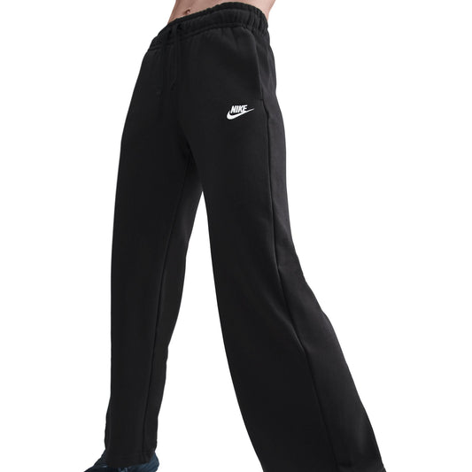 Nike Women's Mid-Rise Wide-Leg Sweatpants - Black