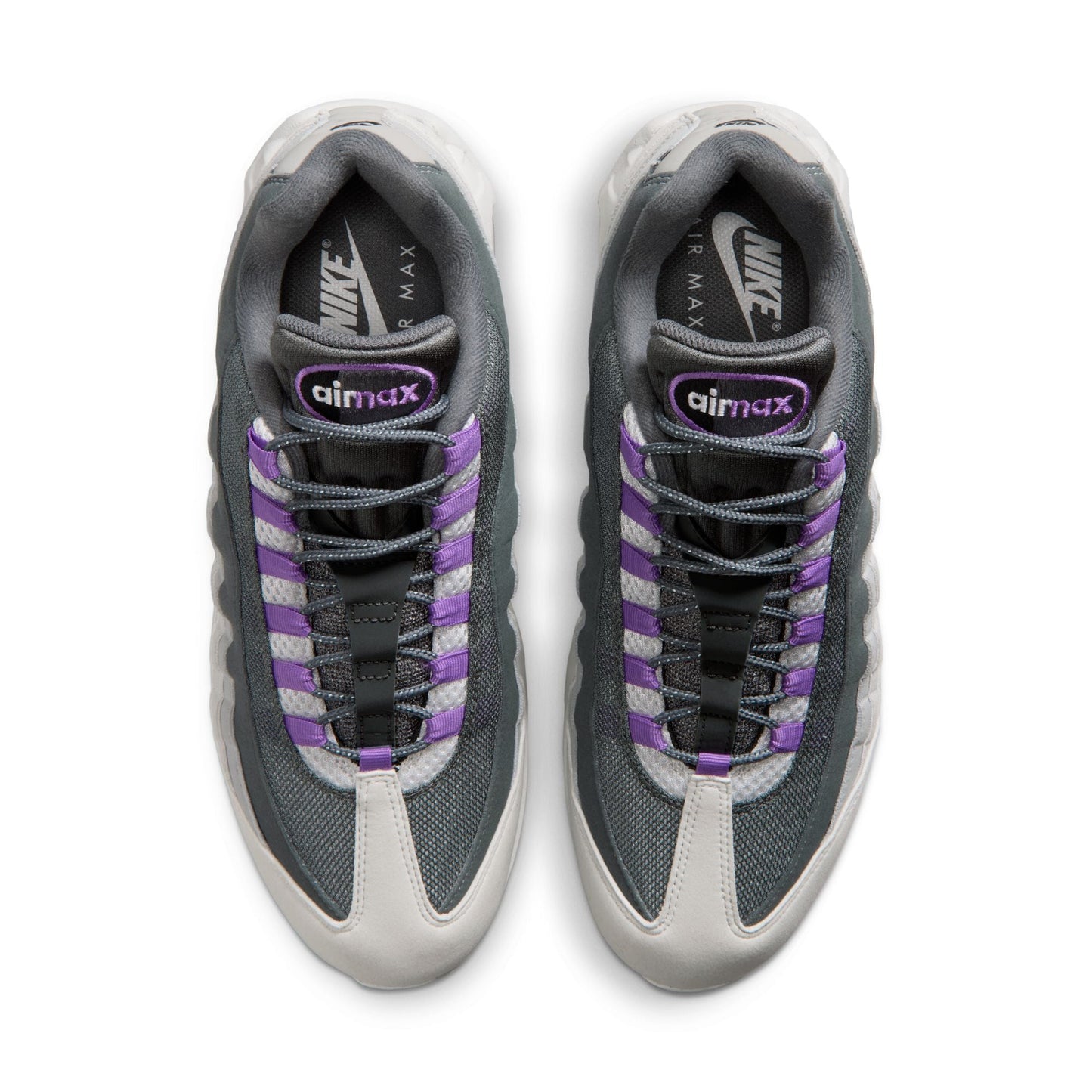 Nike Mens Air Max 95 Big Bubble OG - Photon Dust/Bright Violet