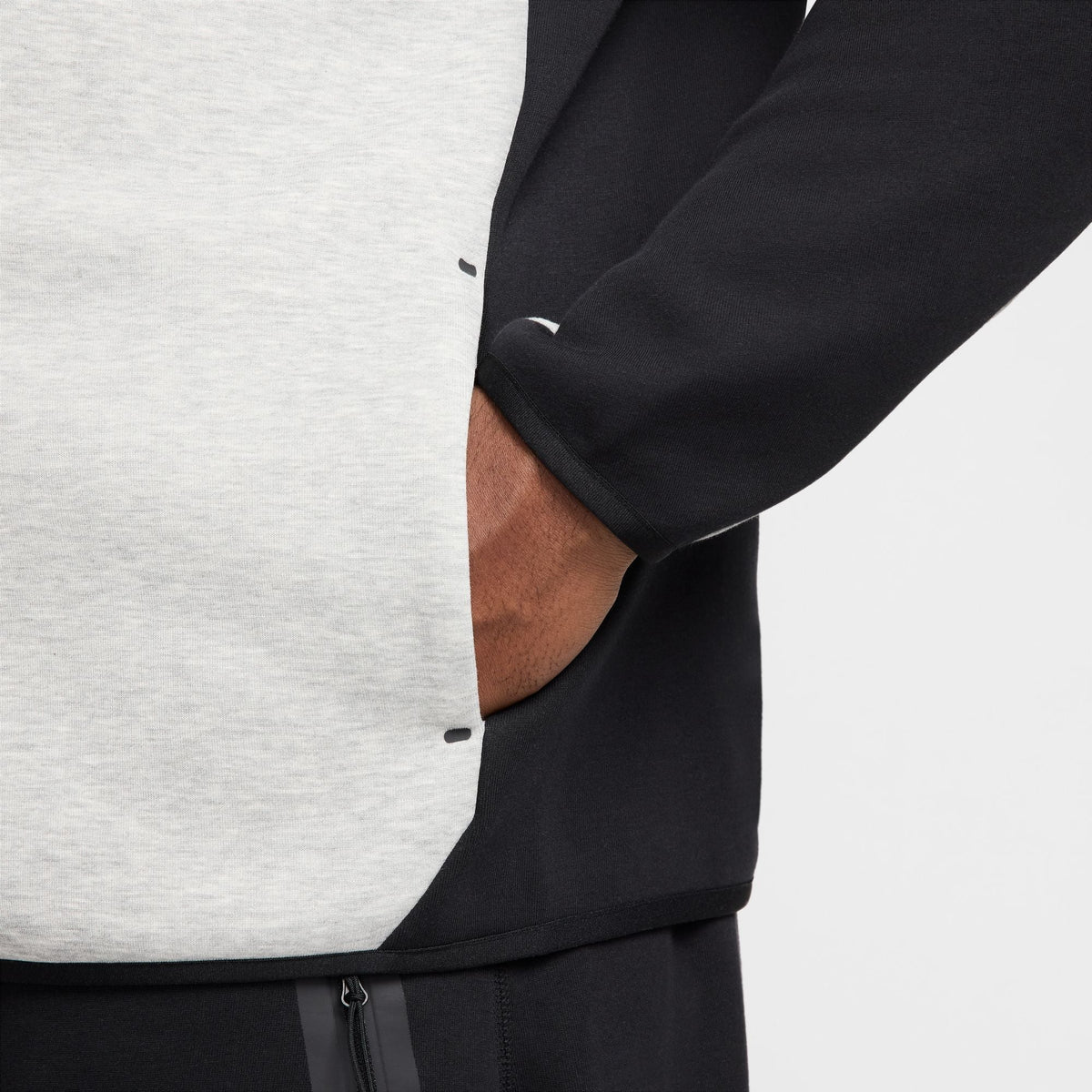 Nike Mens Tech Fleece Windrunner Jacket - Black/Dark Grey
