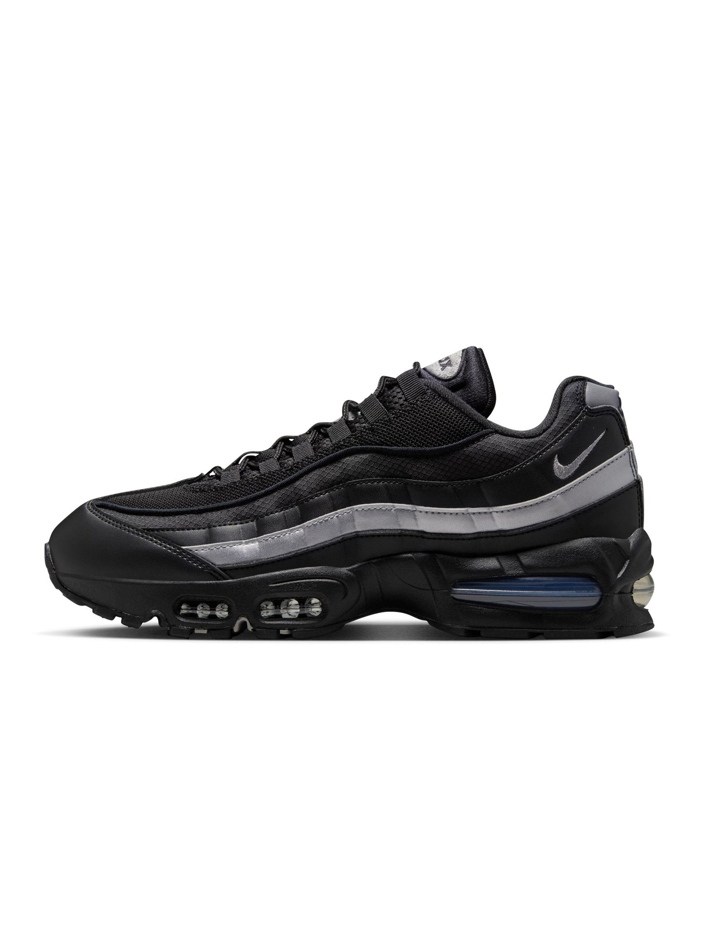 Nike Mens Air Max 95 "Big Bubble" - Black/Metallic Silver