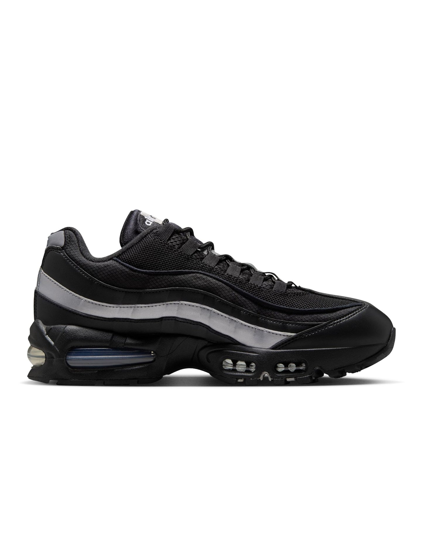 Nike Mens Air Max 95 "Big Bubble" - Black/Metallic Silver