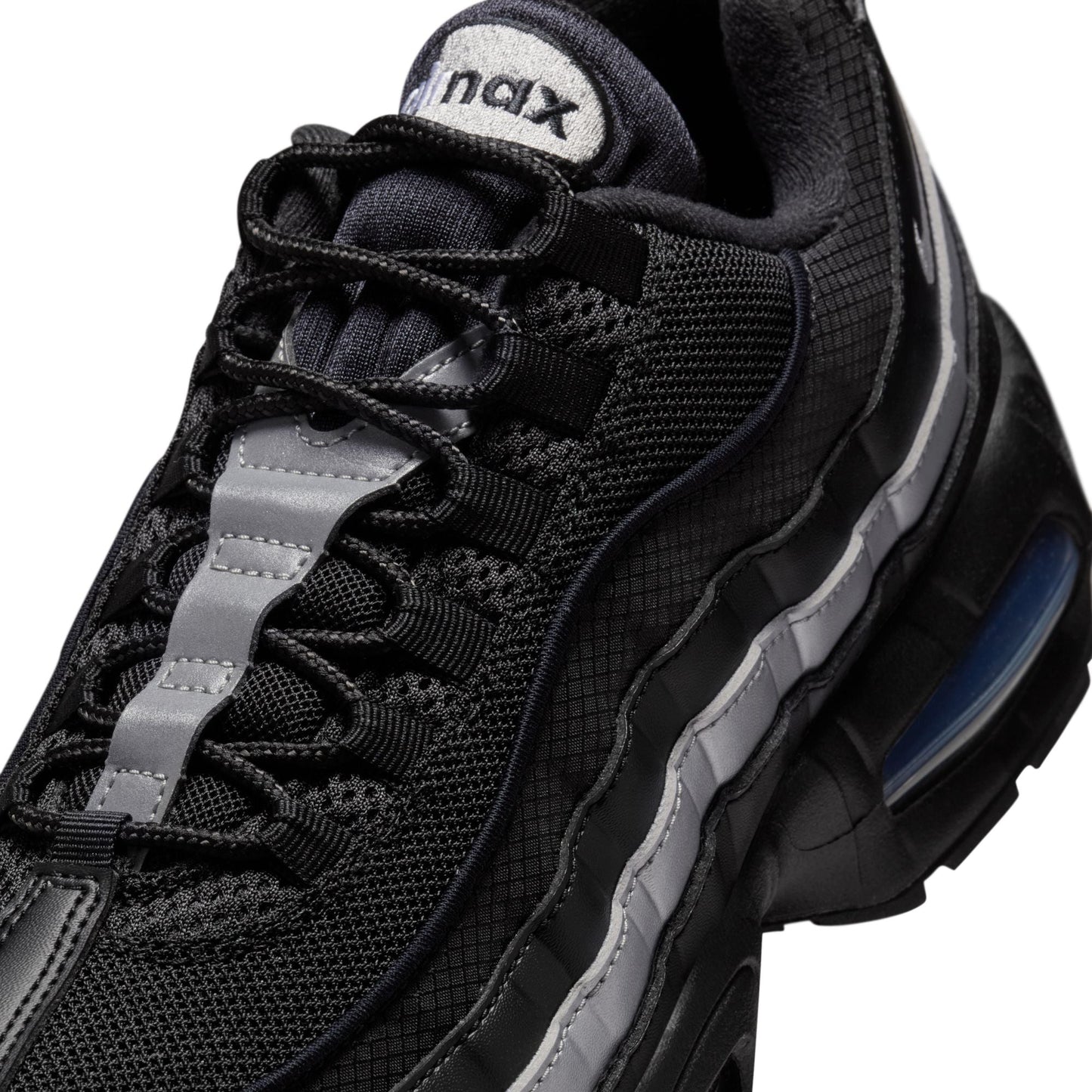 Nike Mens Air Max 95 "Big Bubble" - Black/Metallic Silver