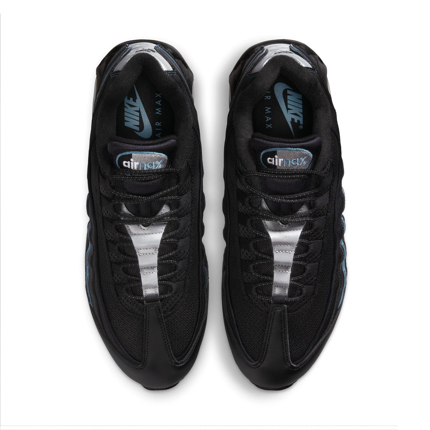 Nike Mens Air Max 95 "Big Bubble" - Black/Smokey Blue