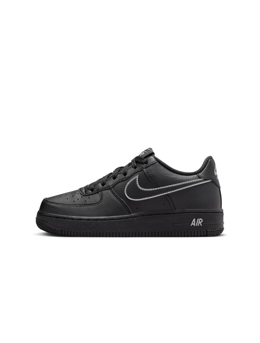 Nike Big Kids Air Force 1 - Black/Light Smoke Grey