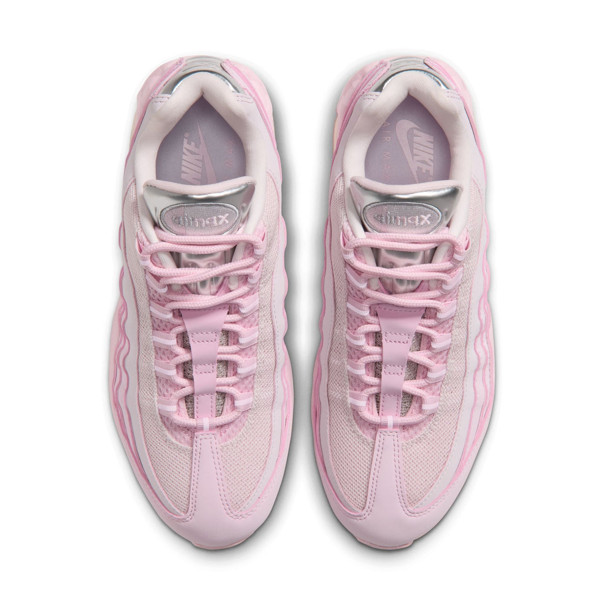Nike Womens Air Max 95 Big Bubble Chrome - Pink Foam