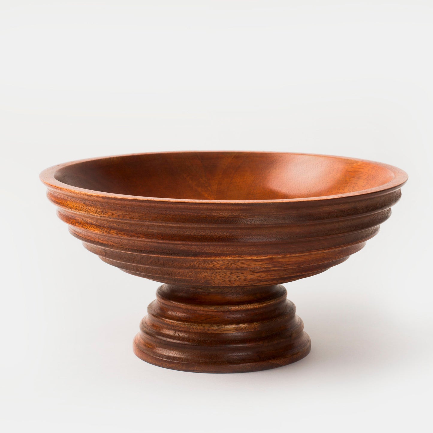 Aranya Mangowood Pedestal Fruit Bowls