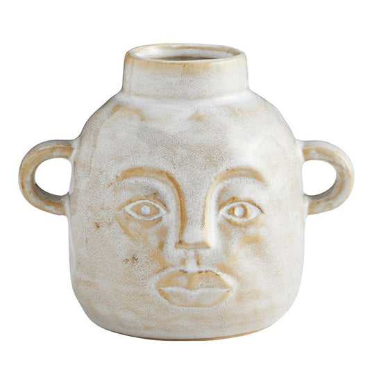 Abstract Head Pot Small | Decorative Modern  Ceramic Vase | 4.5" Tall