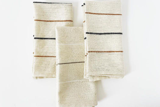 Adama Handwoven Ethiopian Cotton Napkins | Set of 2
