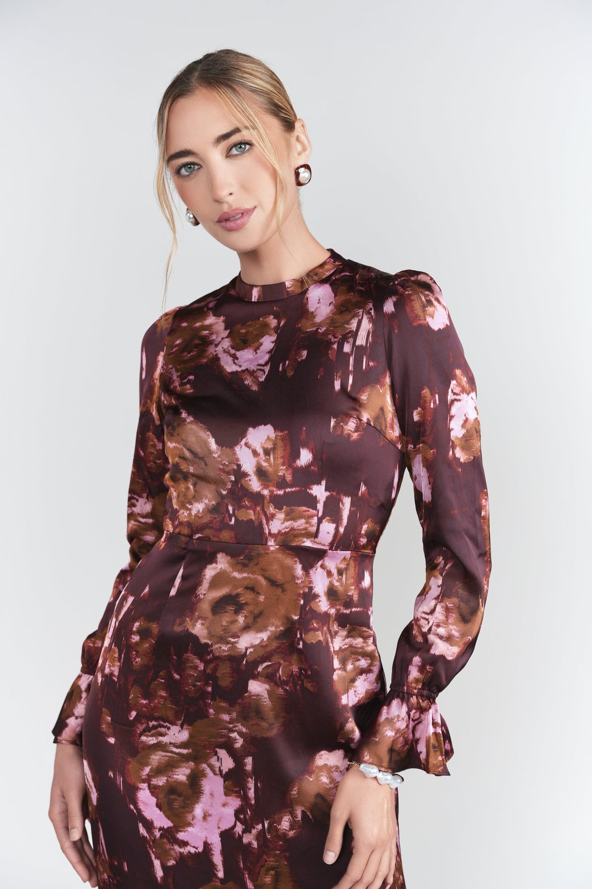 Aliza Dress- Maroons