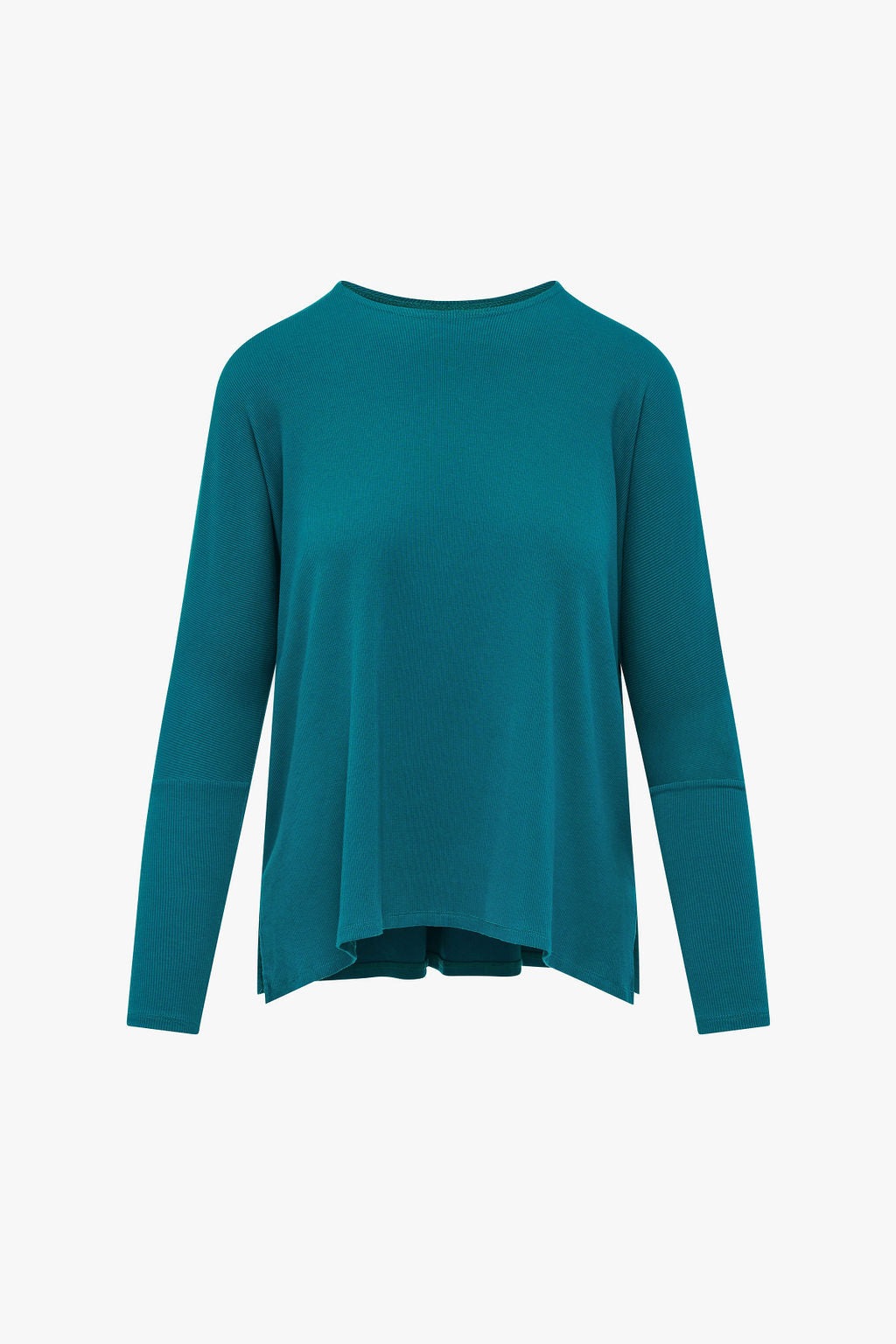 Dolman Sleeve Ribbed Top- Teal