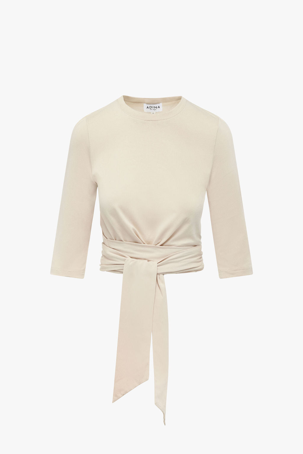 Wraparound Tee- Beige