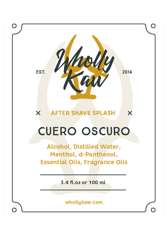 Cuero Oscuro After Shave Splash - Osadia Concept Store