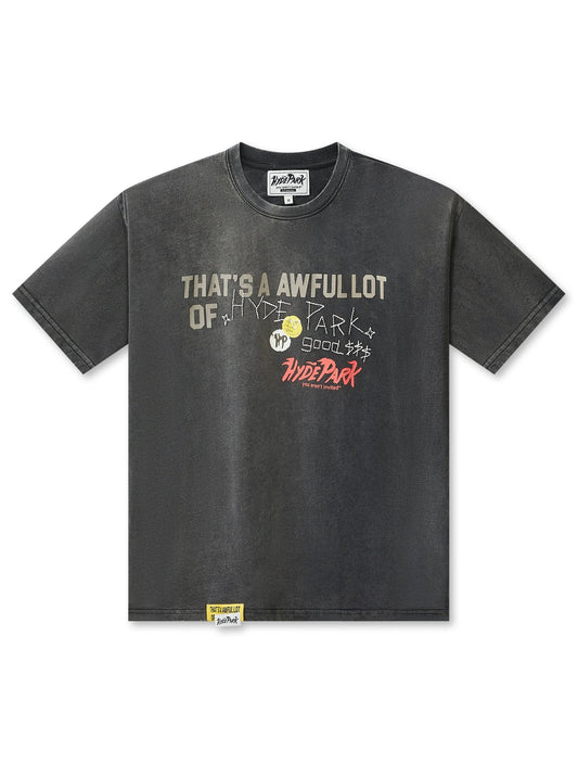 Hyde Park x ALOCS Stickered Up Tee - Black Wash