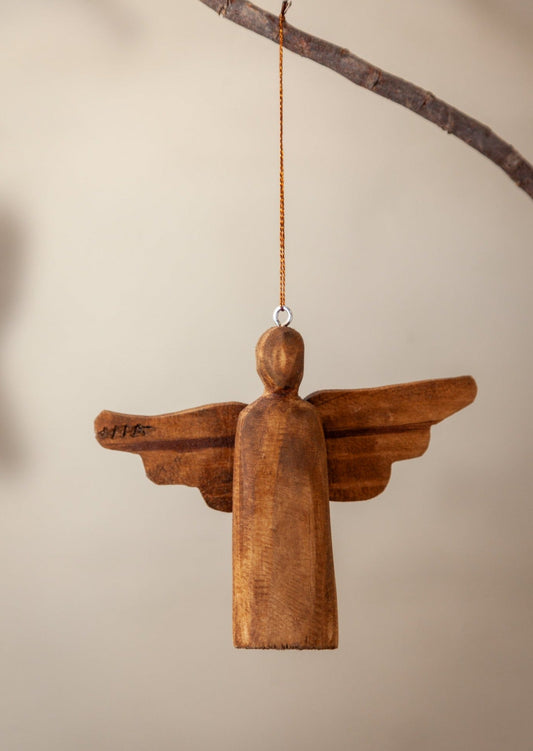 Wooden Angel Ornament
