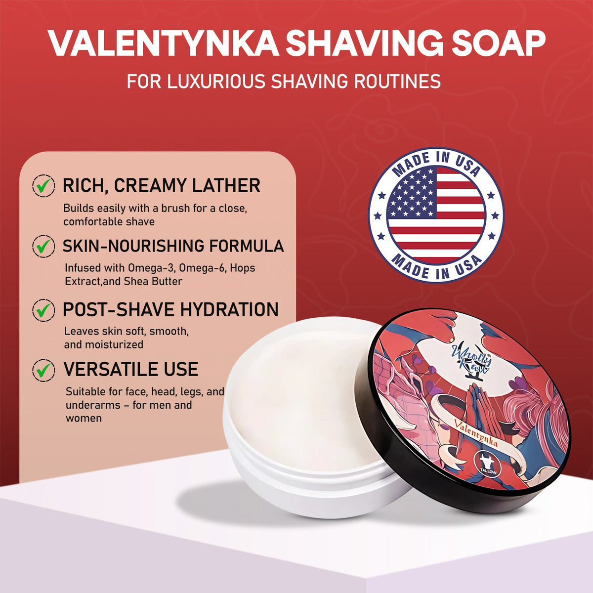 Valentynka Shaving Soap
