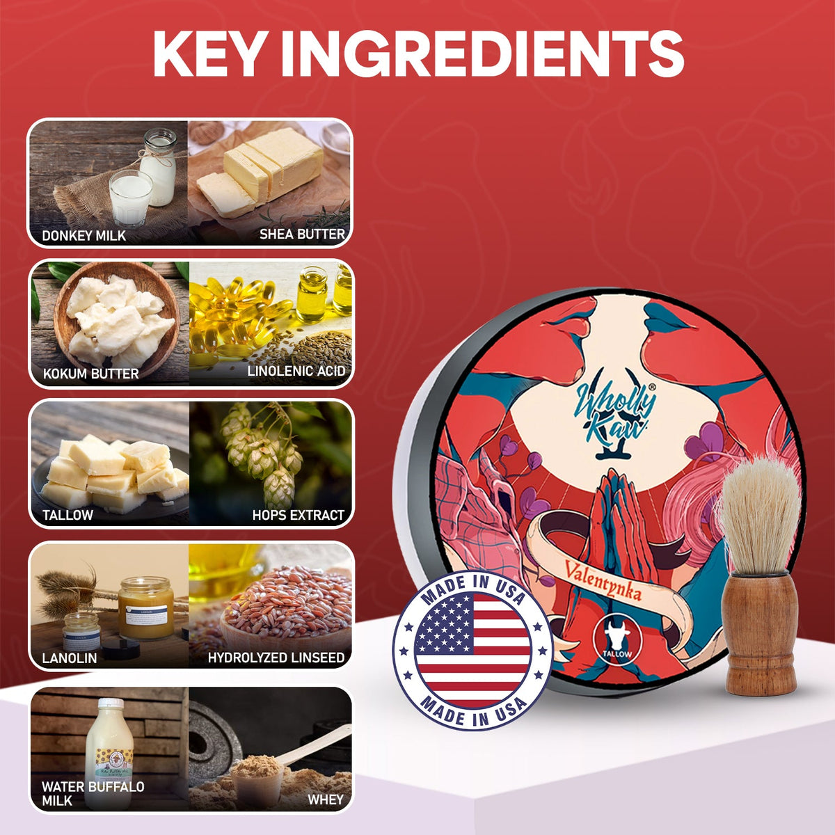 Valentynka Shaving Soap