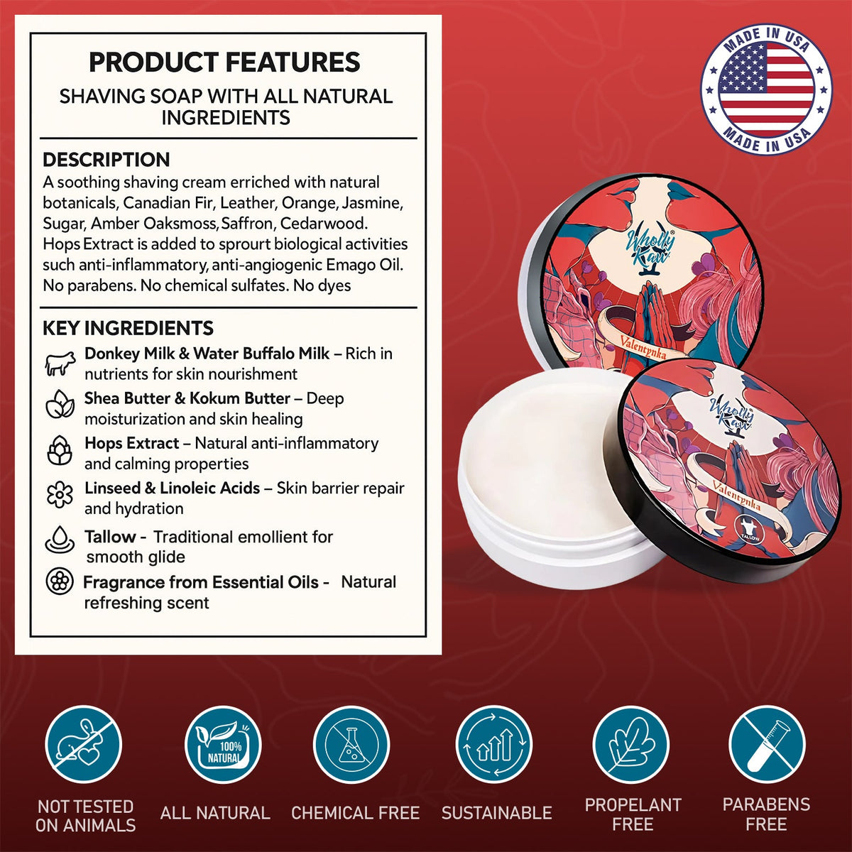 Valentynka Shaving Soap