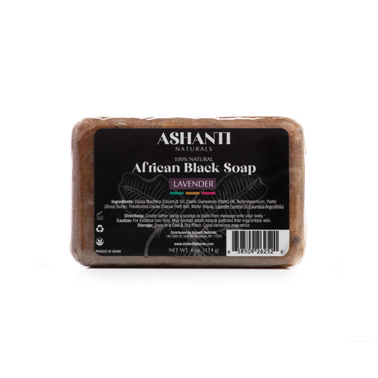 ASHANTI NATURALS 100% African Black Soap - Lavender - Osadia Concept Store