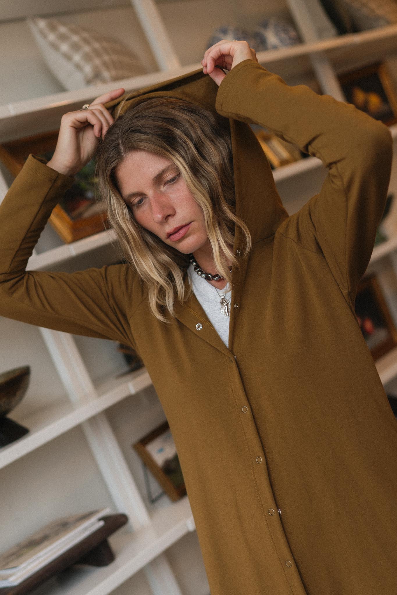 Amelia Cardigan in Almond