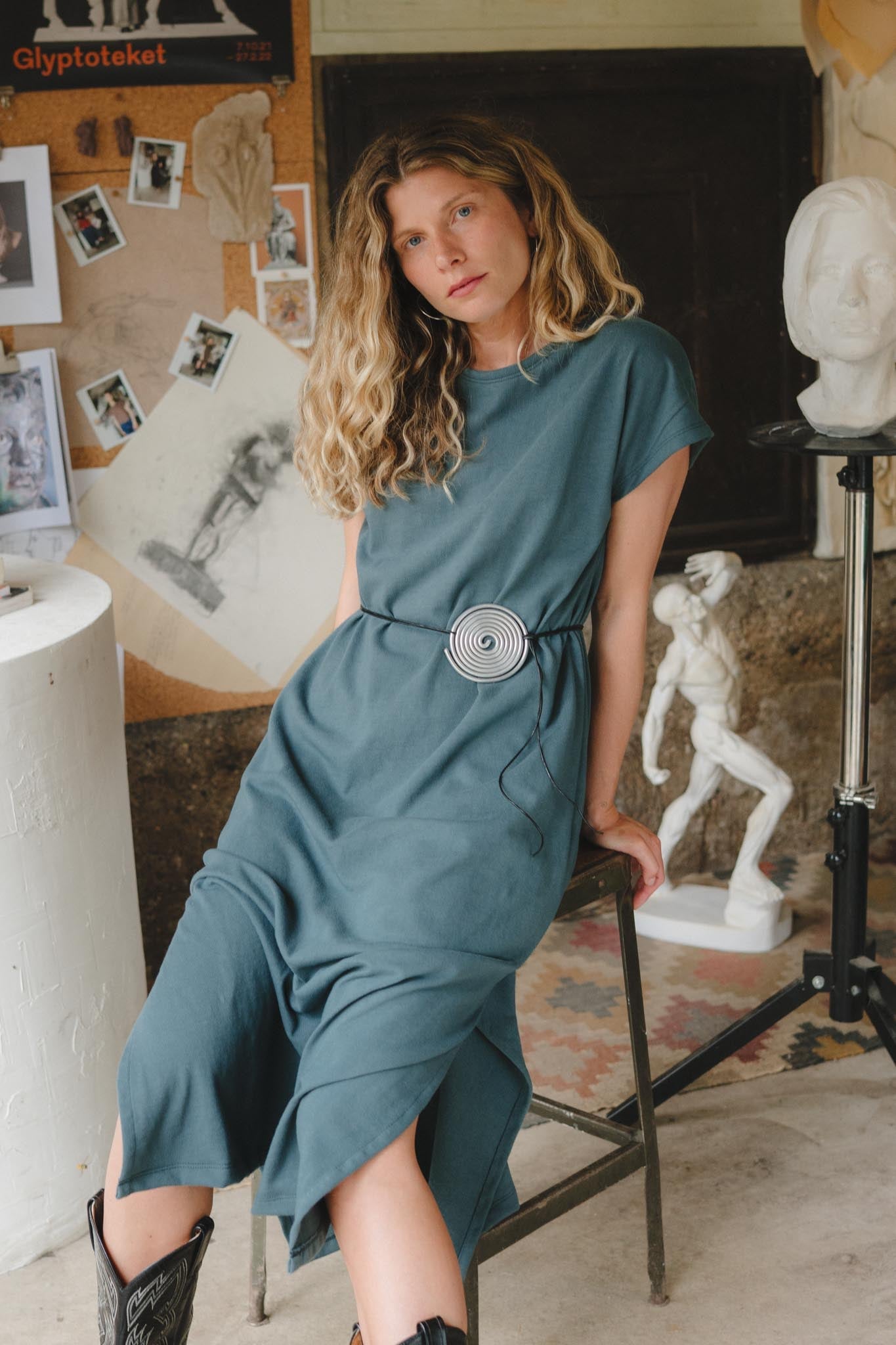 Cairo Dress (Updated) in Aegean