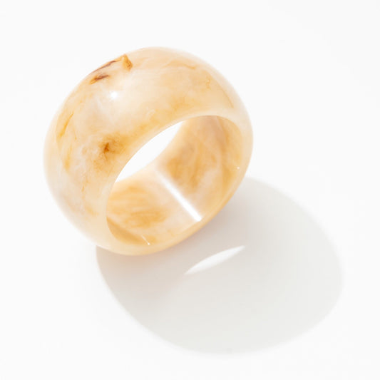 Flat White Bangle Bracelet