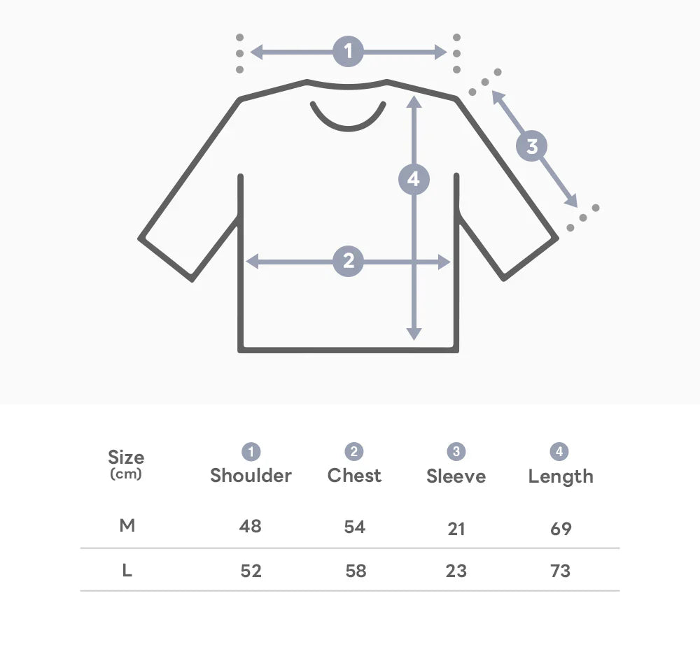 BT21 - Basic Short Sleeve Tshirt Oatmeal (Tata)