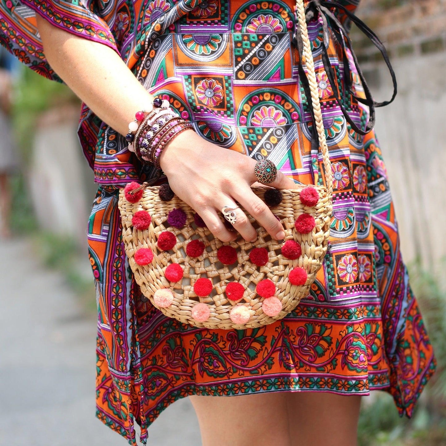 Water Hyacinth Handmade Boho Bag Collection (Small) - Thailand
