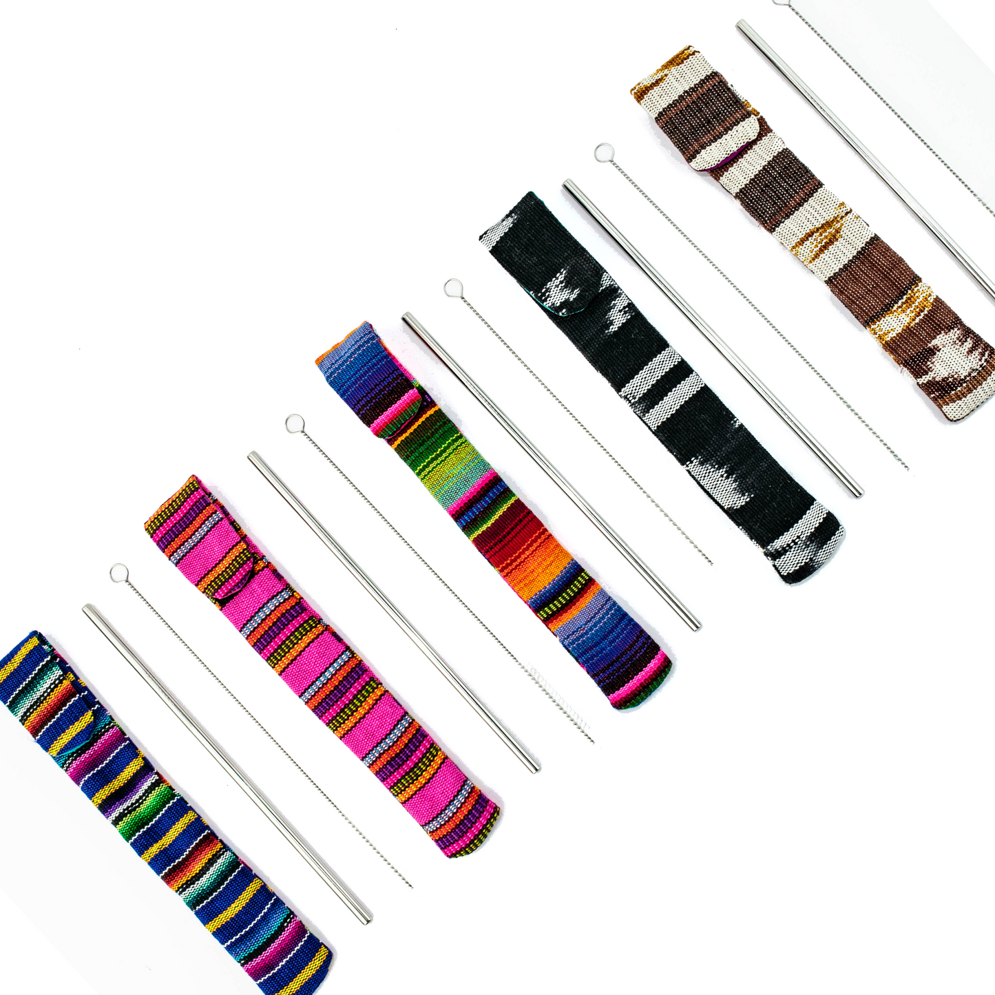 Reusable Sustainable Straw Kit with Straw and Cleaner - Guatemala