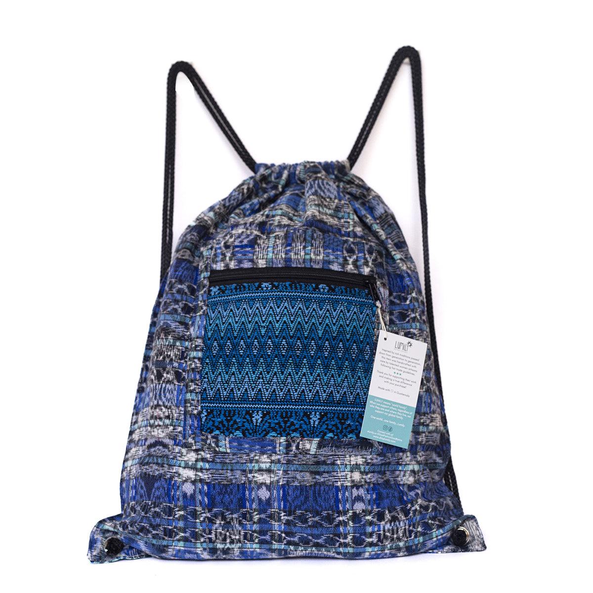 Salsa Upcycled Corte Backpack - Unique Guatemalan Handicraft