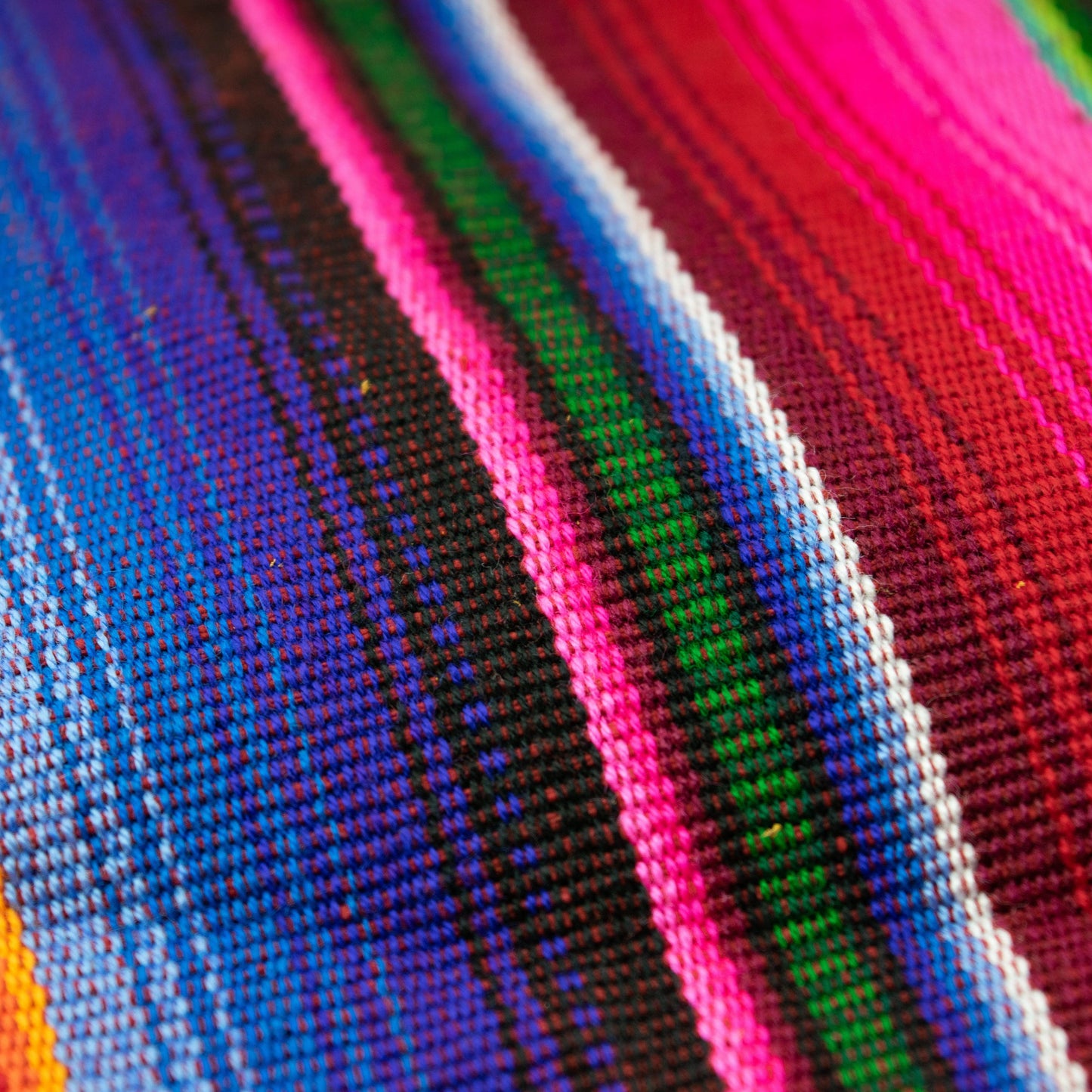 Hacienda Stripe Sustainable Computer Overnight Tote - Guatemala